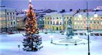 Новогодняя площадь в Хельсинки
