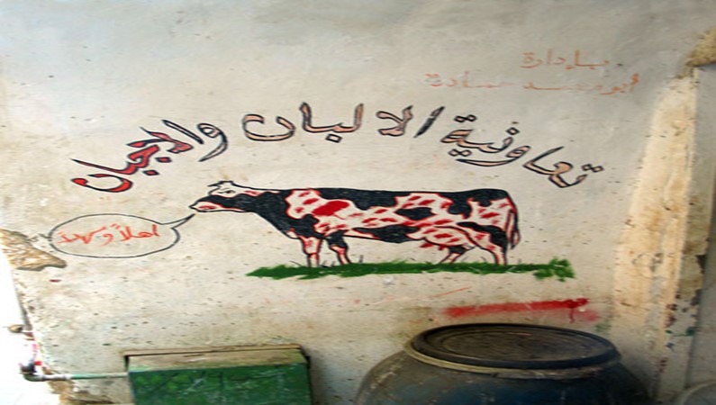Наскальная живопись. Ливан, Саида - старый город, 21 век. :)