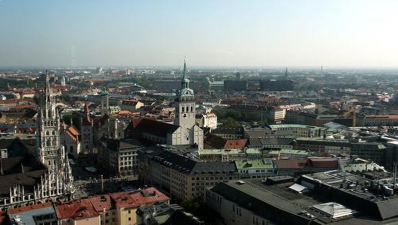 Мюнхен. Вид с высоты 86 метров