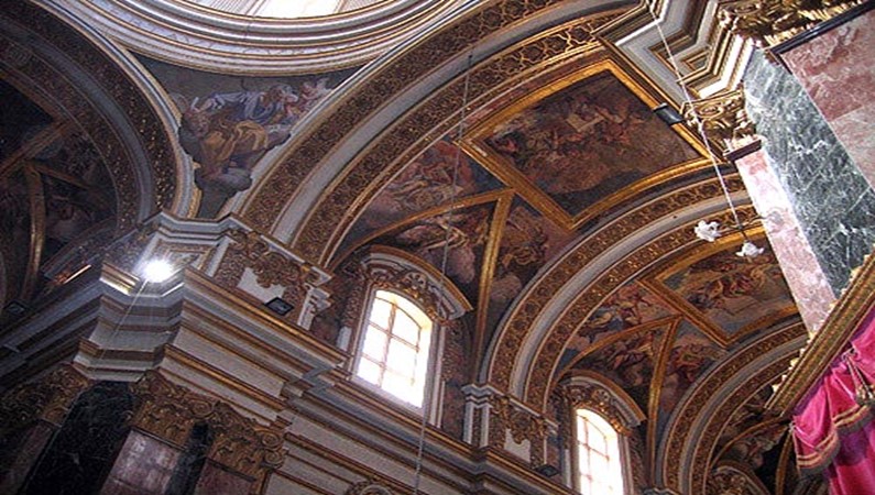 Роспись купола в Кафедральном соборе Мдины