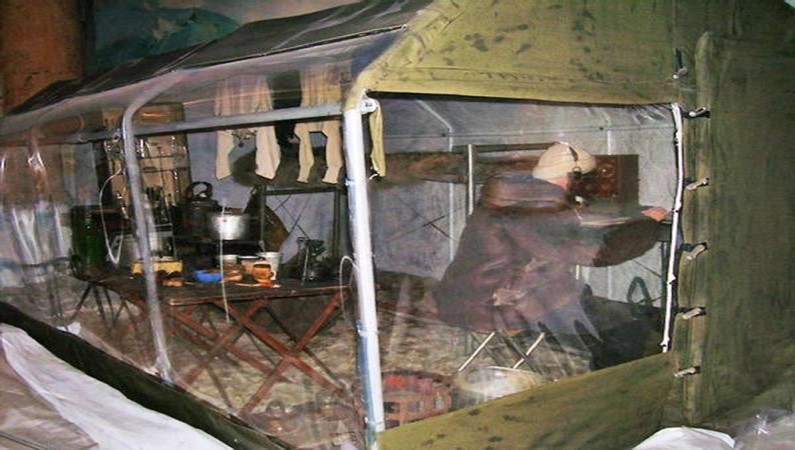 Палатка Папанина, музей Арктики
