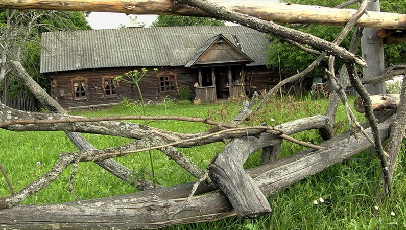Самобытные домики на хуторе