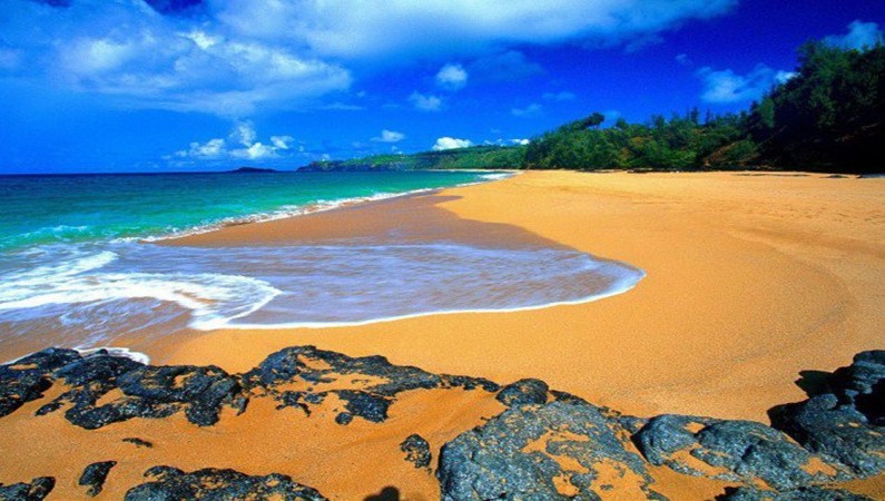 Пляж Кауай на Гавайях