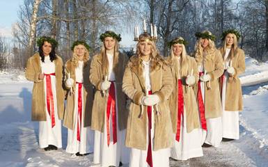 День Святой Люсии и Рождество в Швеции