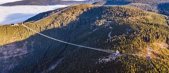 Где можно пройти по самому длинному подвесному мосту в мире?