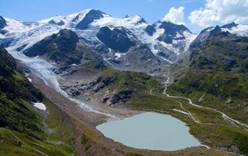 Ледник увеличил территорию Швейцарии