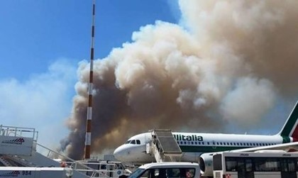 Аэропорт Рима закрыли из-за пожаров