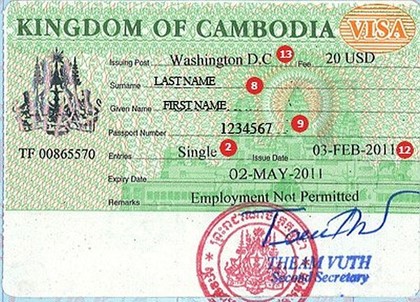 Камбоджа вводит визы для туристов на 3 года