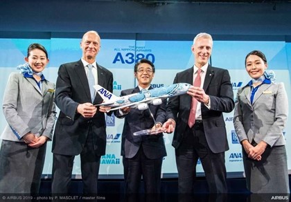 Авиакомпания All Nippon Airways получила первый самолет А380