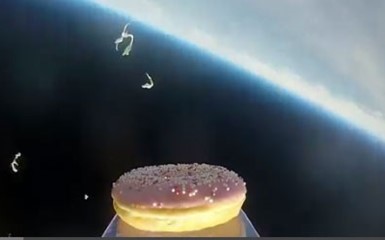 В Норвегии в космос запустили пончик