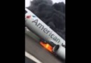 Во Флориде загорелся Boeing American Airlines
