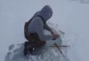 Шокирующее видео с зимней рыбалки
