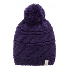 The North Face Triple Cable Pom Beanie фиолетовый ONE