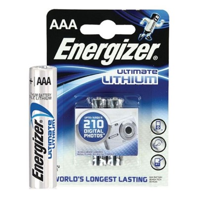 Energizer Ultim Lith FR03 AAA в бл.2 шт - Увеличить