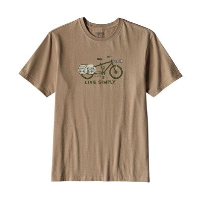 Patagonia Live Simply Cargo Bike Cotton T-Shirt - Увеличить