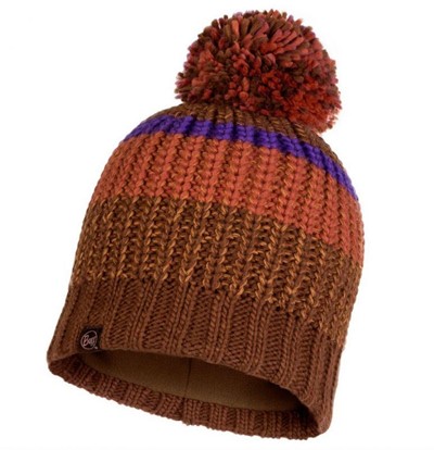 Buff Knitted&Polar Hat Stig коричневый ONESIZE - Увеличить