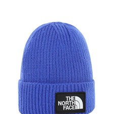 The North Face TNF Logo Box Cuffed Beanie синий ONE