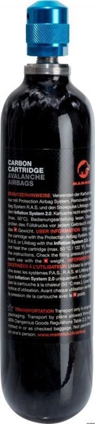 азотом Mammut Carbon Cartridge 300 Bar Non-Refillable черный - Увеличить