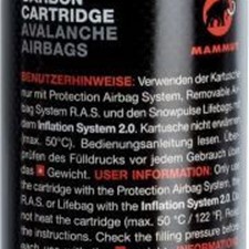 азотом Mammut Carbon Cartridge 300 Bar Non-Refillable черный