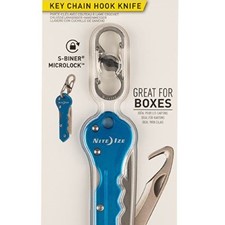 карманный Nite Ize Doohickey Key Chain Hook Knife синий