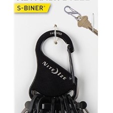 для ключей Nite Ize KeyRack S-Biner с металлическими карабинами черный