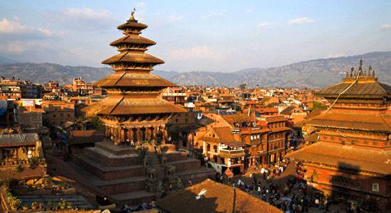 Вид на столицу Непала Катманду