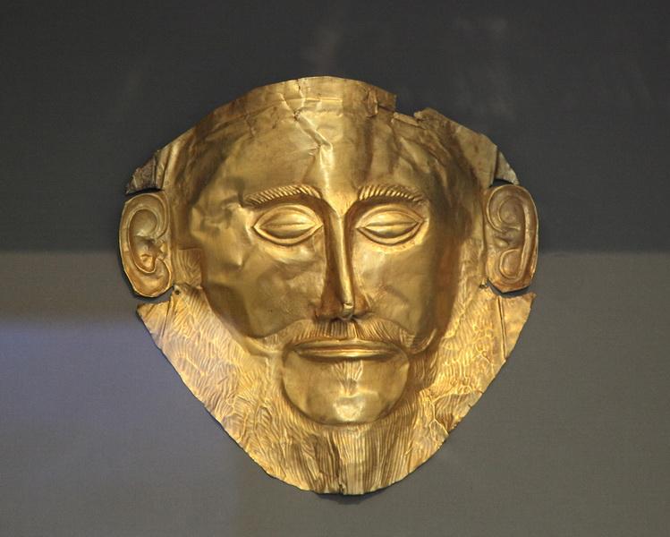 Маска Агамемнона - погребальная маска микенского царя