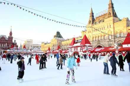 Катки Москвы. Отдыхаем в Новый год. Ледовые катки Москвы