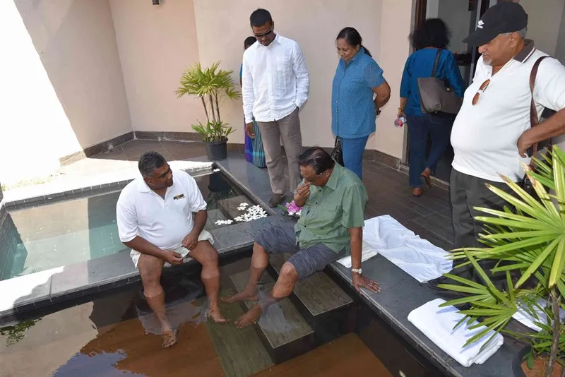 Фиш терапия в Sun Aqua Pasikudah, Шри-Ланка