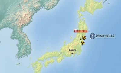 Мощное землетрясение в Японии вызвало цунами