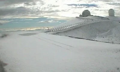 На Гавайях выпало рекордное количество снега