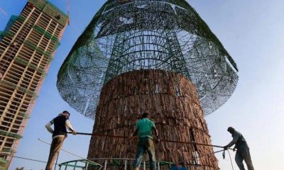 Самая высокая в мире рождественская ель установлена  в Шри-Ланке