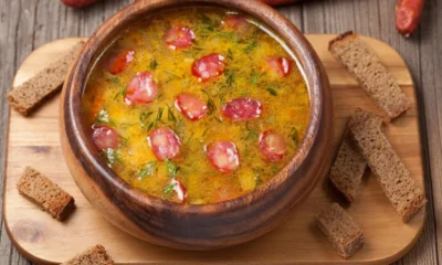 Чорба с картофелем и острой колбасой от Николы Радишича