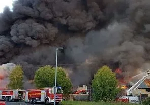 Крупный пожар произошел в Финляндии