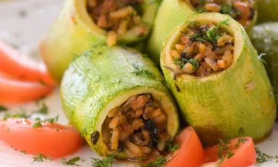 Постные фаршированные кабачки от Николы Радишича