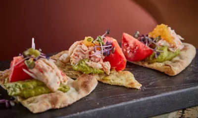 Икорная феерия -  Фокачча с мясом краба и икрой