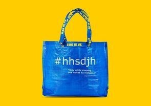 IKEA выпустила линейку сумок с надписью hhsdjh