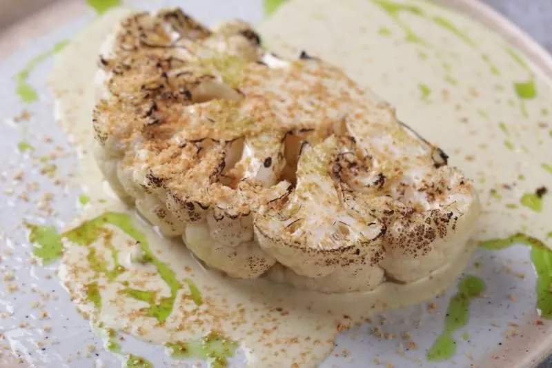 Весеннее, Овощное — Цветная капуста с соусом карри