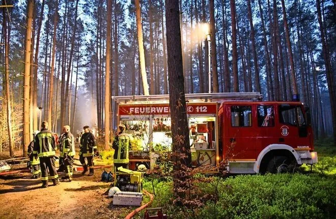 Лесные пожары вокруг Берлина