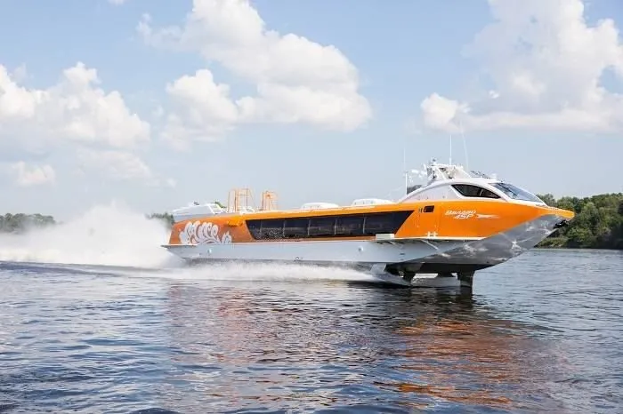В Нижегородской области запустили судно на подводных крыльях «Валдай 45Р»