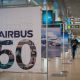 В Московском аэропорту Домодедово открылась выставка к 50-летию Airbus