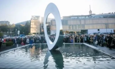 Новая необычная скульптура появилась в центре Тбилиси