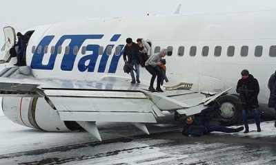 Самолет Utair совершил жесткую посадку в Коми