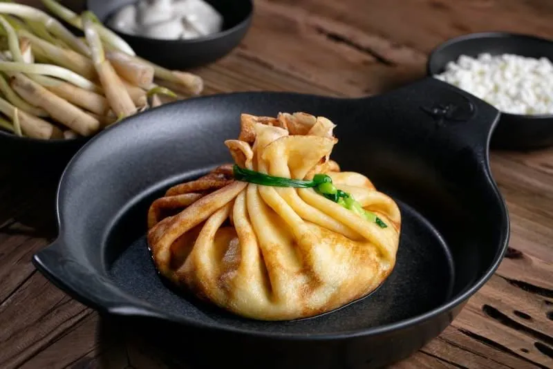 Масленичная неделя 2020 — Блины с черемшой и творогом