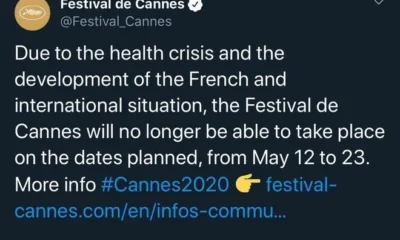 Каннский кинофестиваль не состоится в мае