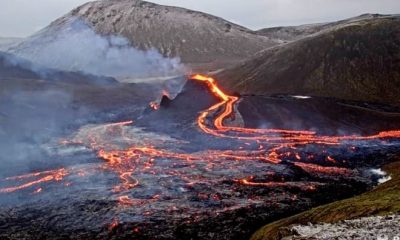 В Исландии произошло крупное извержение вулкана