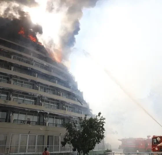 В Турции сгорел популярный отель