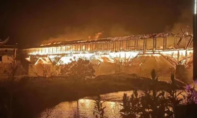 Пожар уничтожил одну из главных достопримечательностей Китая