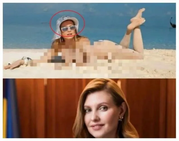Обнажившуюся на отдыхе российскую телеведущую выдали за Елену Зеленскую