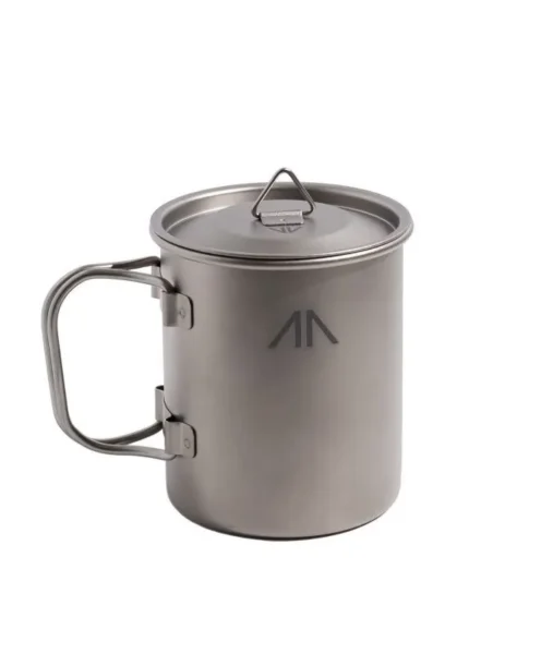 GORAA Single-Wall Titanium Mug With Folding Handle And Lid серый 300МЛ